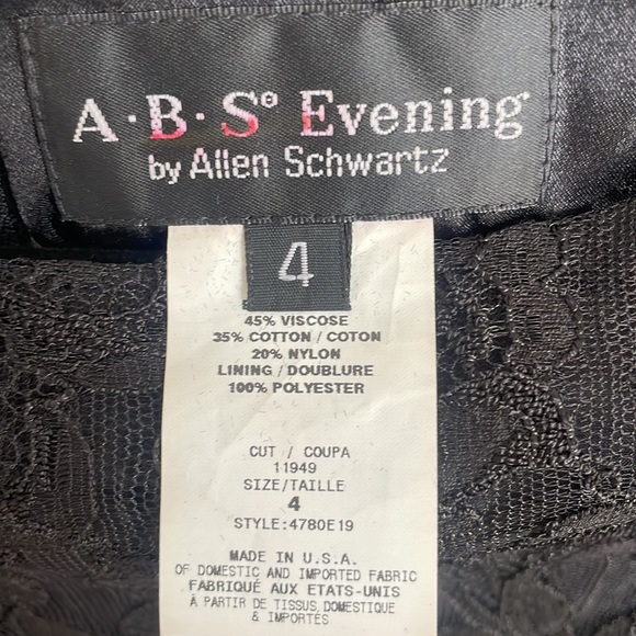 ABS ALLEN SCHWARTZ LACE DRESS - Picture 7 of 7